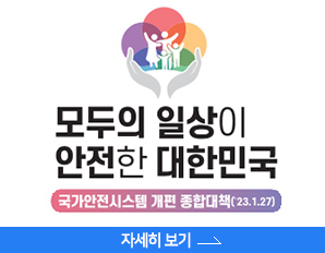 모두의 일상이 안전한 대한민국,국가안전시스템 개편 종합대책 ('23.1.27.), 자세히 보기 